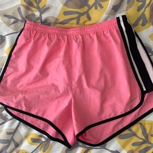 Nike women's track running shorts medium lined pink